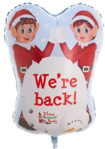 Toyland® Elves Behavin Badly 'We're Back' Naughty Elf Foil Balloon - Décorations de fête de Noël - Ballons de Noël