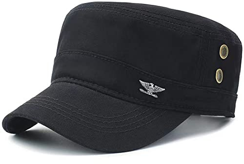 MUYAN Military Cap Herren Kappe Militär Army Stil Cap Baumwoll Verstellbare Sonnen Kappe Unisex flachem Schirm