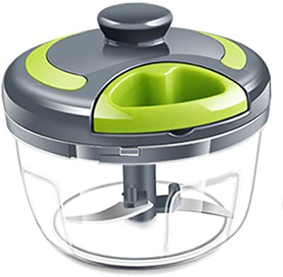 Mini Hachoir à Ail, 500 Ml Portable Manuel Hachoir à Ail Robot Culinaire Hachoir à Oignon Presse Ail Avec Lame De Rechange Pour Hacher Fruits Légumes