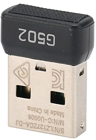 VBESTLIFE Adaptador Receptor de Ratón Dongle USB Compatible con Ratón Adaptador de Ratón Inalámbrico de 2,4 GHz