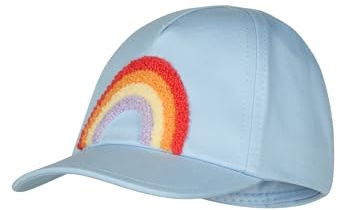 Sterntaler Basecap Regenbogen – Basecap aus Canvas mit Regenbogen-Stickerei, mit Gummizug, pflegeleicht