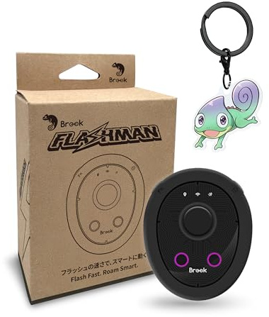 Brook Flashman Virtual GPS Gaming Joystick for iPhone iOS, Bluetooth Location Controller Compatible with Pocket Monster and Location Mobile Games, Smart Roaming, No Jailbreak (Exclusive Version)