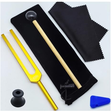 Stimmgabel Stimmgabel aus Aluminiumlegierung, 432 Hz, Farbset, Stimmgabeln, Musikinstrumente(Gold 432hz)
