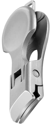 POPETPOP Herramienta de Manicura de Acero Inoxidable Mandíbula Ancha y Tamaño Pequeño Resistente a Salpicaduras para Cortar Uñas de Manos y Pies en Casa y Viaje