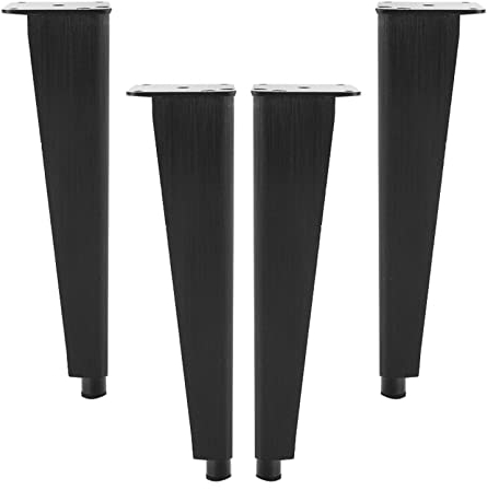4 Stück Möbelfüße verstellbare Beine Kabinettbeine verdicken Metall Tischbeine Schwarz Möbelerhöhung Sofa Schrankbeine stützen Möbelbeine,Aluminiumlegierung möbelfüsse (25cm)