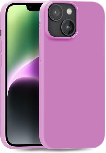 MyGadget Coque pour iPhone 14 - Case TPU Souple - Cover Protection Extra Fine & Légère - Étui Coloré Anti Choc et Rayures - Fuchsia