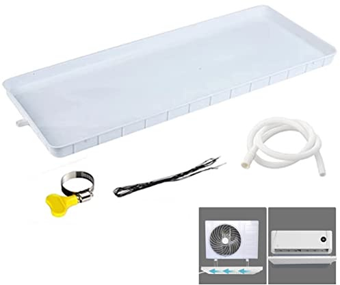 Bac d'égouttement de climatiseur, unité interne et externe de climatiseur Bac à eau Plateau en PP Tampon collecteur d'eau - Parfait for les systèmes de pompe à chaleur de climatiseur split intérieur/e
