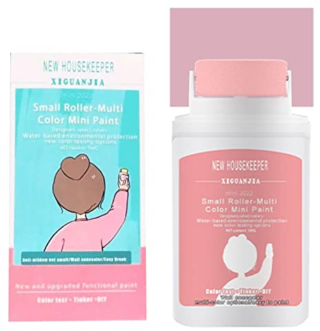 Dubbulon Wall Repair Paste Roller, Wandfarbe Roller, Wandfarbe Roller Ausbessern, Wandreparaturpastenpinsel Mit Rolle, Wandreparatur Creme Rollbürste, Für Werbezeichen, Flecken