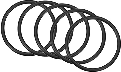 QUARKZMAN 10 Stücke Nitrilkautschuk O-Ringe Runde Dichtring 43mm x 37mm x 3mm für Wasserhahn Klempner Reparatur Dichtung Verbindung, Schwarz