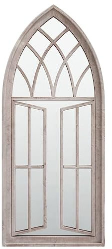 Miroir de jardin Sable 70x30 cm Fer pour utilisation extérieure