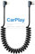 USB C auf Lightning Spiralkabel 90 Grad, MFi Zertifiziert Apple Carplay Kabel, Einziehbares USB C Lightning Kabel mit Datenübertragung, Rechtwinkliges Spiralkabel Kurz für iPhone/Pad/Pod
