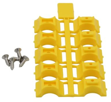 AnchoRight Chaînes d'ancrage de chaîne à visser PLA/A4 8 mm jaune