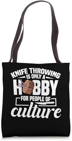 Knifethrowing Hobby Knife Collectors Knifethrowing Tote Bag
