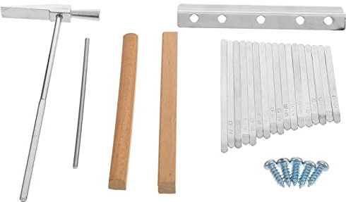 UPKOCH Kalimba-werkzeug aus Stahl Holz und Schwellen für Reparatur und Austausch von Tasten Passend für Kalimba-instrumente Zufällige Farbe