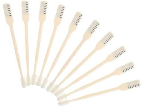 MERRYHAPY 10 Unidades Recortadoras de Vello Nasal para Hombres y Mujeres Cortapelos Manual Doble Cara de Acero Inoxidable Recortadores Precisos para Cuidado Nasal Diario y Viaje