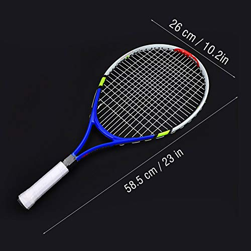Sonew Lätt Tennisracket för Barn för Träningsträning i Iögonfallande Färger - Perfekt för Nybörjare (Blå)