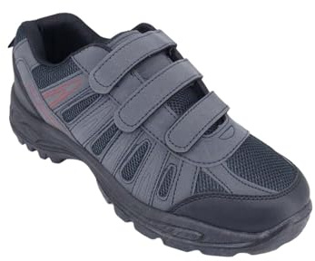 Chums Men's Walking Shoes Wide Fitting with Triple Strap Touch Fastening Navy 11 UK