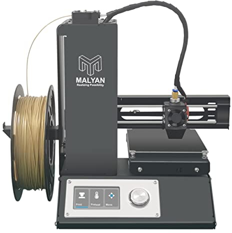 MALYAN M200 Mini 3D Drucker - Out of The Box 3D Druckers für Kinder und Anfänger, kostenlose Probe PLA Filament, Druckgröße 120x120x120mm