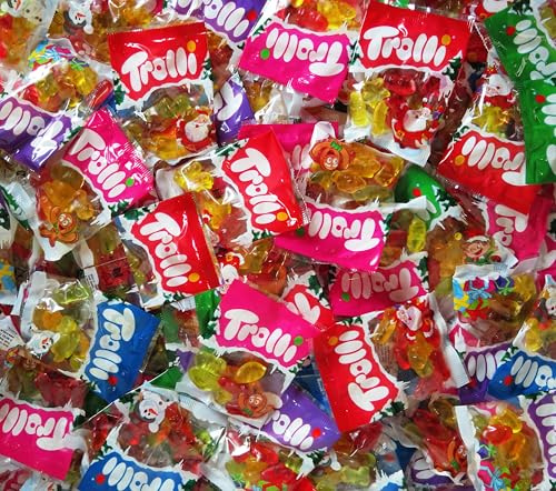 Trolli Wurfmaterial Karneval-Süßigkeiten 5kg, Karneval SüßigkeitenMix, Karton mit WurfmaterialKarneval Restposten, 250 Teile Süßigkeiten einzeln verpackt