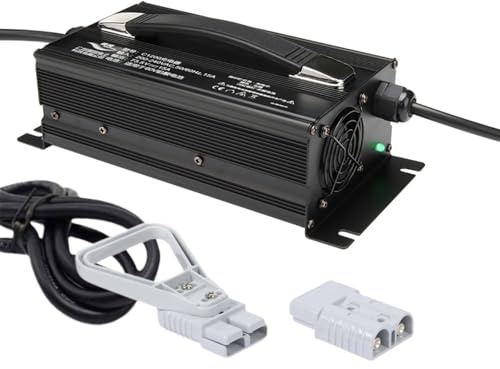 WLEJSL Chargeur de Batterie 1200 W Entièrement Automatique pour Chariot Élévateur Électrique 60 V 15 A, avec Prise Anderson 50 A/120 A/175 A/350 A, pour Chariot Élévateur et Autolaveuse,175A