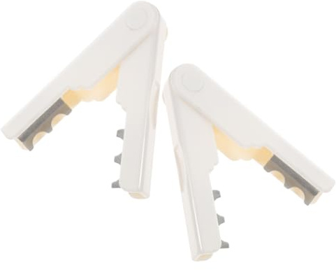 SHINEOFI Outil à Arracher Épines et Feuilles de Rosiers 2 Pièces pour Jardinage Floral et Composition, Abs Blanc Compact Léger, Accessoire Pratique pour Fleuristes et DIY