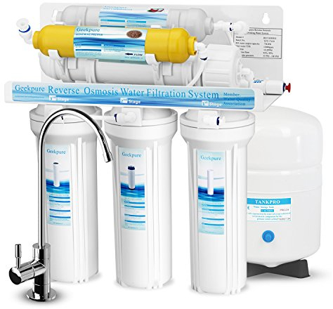 Geekpure Sistema di filtraggio dell'acqua potabile ad osmosi inversa a 6 stadi con filtro a remineralizzazione minerale-75GPD