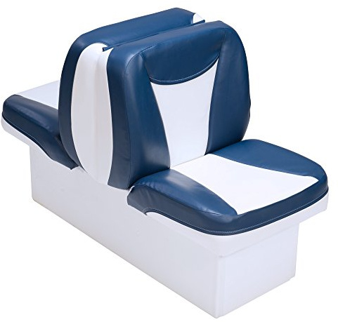 Premium Back to Back Boat Seats (White and Blue)