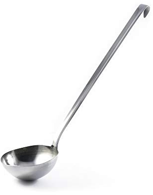 Mestolo cucina, acciaio inox, misura 6 cm, 30,5x6x3,8 cm