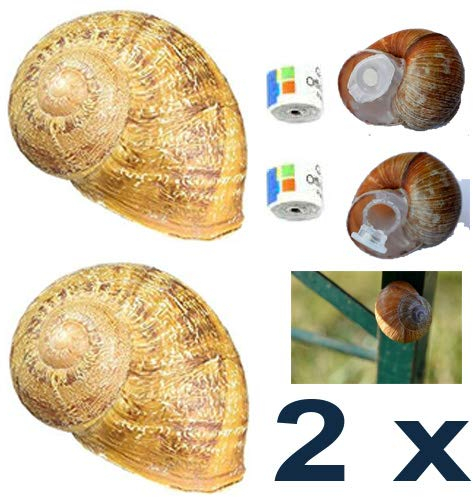 4 TLG. Geocaching Versteck Weinbergschnecke Schnecke magnetisch Micro Wald Tube