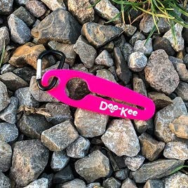 Doo-Kee - Begagnad bajspåsar hållare med säker vridslinga (Het rosa)