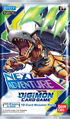BANDAI Digimon Kartenspiel: Booster - Next Adventure BT07 | Kartenspiel | Ab 6 Jahren | 2 Spieler | 10 Minuten Spielzeit Mehrfarbig BCL2602498