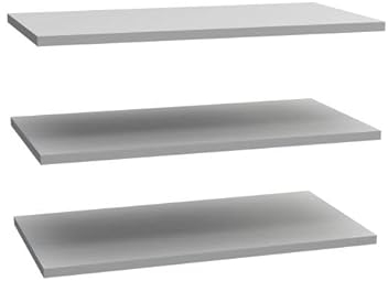 Wohnorama Einlegeböden 3er Set EPRD92 für Schweber Grau