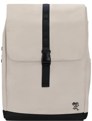 FUCHS & REBELL® Rucksack MATS –Durchdacht & Nachhaltig – Daypack mit Laptopfach & Anti Diebstahl Tasche fürs Büro, Uni, Schule & Ausflüge – 15 L (beige)