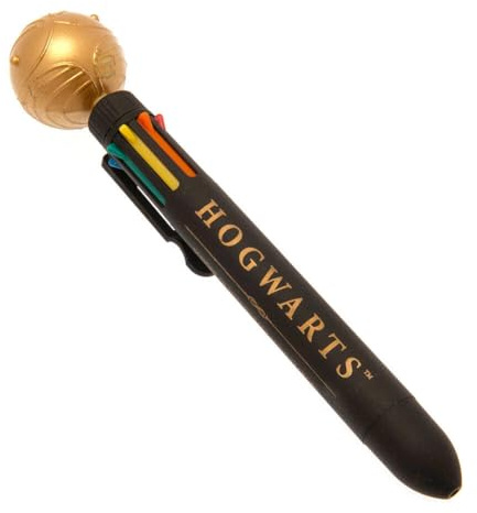 Harry Potter Kugelschreiber, Mehrfarbiger Kugelschreiber mit einem goldenen Schnatz, Harry Potter