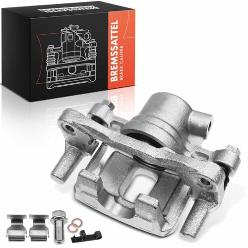 Frankberg Bremssattel Bremszange Hinten Links mit Halter (Lochabstand Halterung 128mm) Kompatibel mit Lancer VII CSA CTA Outlander I CUW Replace# MR955065