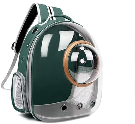 Katzentragetasche, Katzenrucksack, Raumkapsel for Reisen, Wandern und Outdoor-Einsatz, atmungsaktiver Katzenrucksack, Haustiertragetasche, belüftet, hitzebeständig, von der Fluggesellschaft zugelassen
