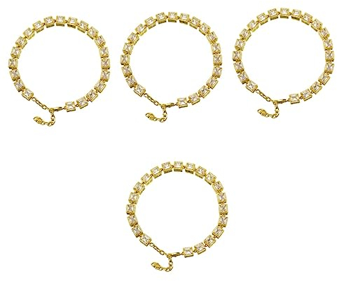 4 Stück Hip-hop-hundehalsbänder Hundehalskette Abreißbares Hundehalsband Hundekette Aus Strass Hundehalsband Mit Goldener Kette Für Hunde Stahl Goldkette Mode