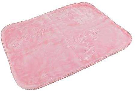 Katzendecke, Warme Fleece-Flanell-Haustierdecke, Katzenkäfig-Plattform, Baby-Katzenmatte, Heimtierbedarf, Toller Haustier-Überwurf für Welpen (Rosa)