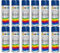Fahrzeugteile Hoffmann 12er Sparpack Deco Color ECO Lackspray glänzend oder matt 400ml nach RAL freie Farbauswahl (12 Dosen ECO RAL 5010 Dunkelblau Glanz)