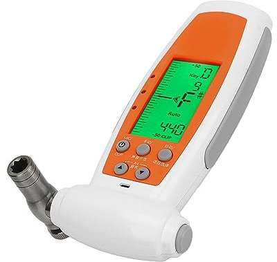 VGEBY Elektronischer Zither-Tuner, Empfindlicher Schraubenschlüssel, Hochpräziser Stimmschlüssel mit Großem Bildschirm, Einsteller für Musikinstrumente