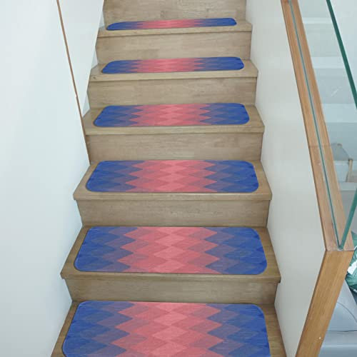 SORVA Stufenmatten mit minimalistischem Muster, rutschfeste Treppe, verdickte rechteckige Innentreppenstufen für Kinder, ältere Menschen und Haustiere (Größe: 22 x 70 cm)