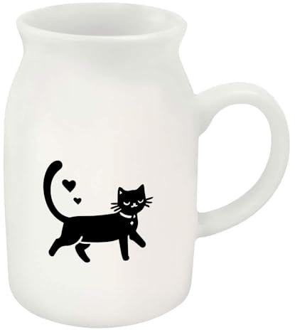 Azeeda 300ml 'Loved Up Cat' Ceramic Milk Jug (MJ00015971)
