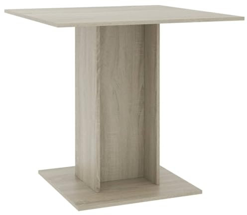 HETFTJN Esszimmertische Esstische Stehtisch Outdoor Bürotisch - Esstisch Sonoma-Eiche 80x80x75 cm Holzwerkstoff für Garten Party Büro Campingplatz