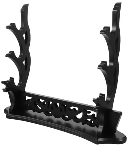 Kisangel Holzständer Chinesisches Display Rack Desktop Organizer Flöte Home Decor Zubehör