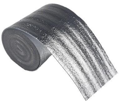 LZZYFPX 1 Rolle PET-Aluminiumfolie for Wand-Wärmedämmung, reflektierende Folie, Aluminiumfolie, Wärmedämmfolie, 5 m x 0,2 m x 3 mm