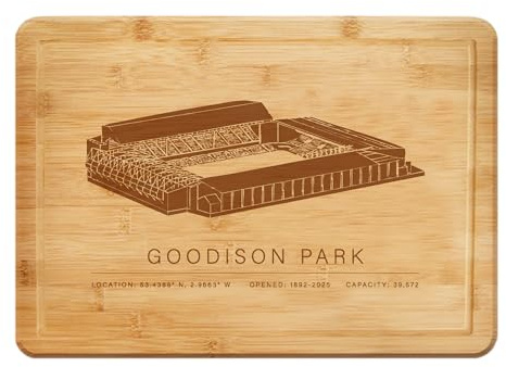 Football Stadium Engraved Bamboo Chopping Board