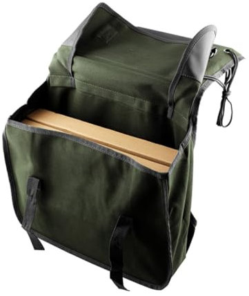 Supvox Radsatteltasche Aus Canvas Mit Klapptaschendesign Leicht Zu Reinigen Waschen Großes Fassungsvermögen Für Geldbörsen Bücher Und Kostüme Geeignet Für Verschiedene Fahrradtypen Wie FA