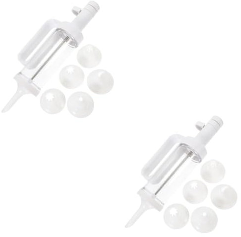 20-Piece Biscuit Press Set 2 Pack - Plastic Cookie Stamps with Icing Nozzles, Baking Decorating Kit for Cakes & DIY Crafts