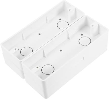 STOBOK 4pcs Wall Socket Boxes Pvc Electrical Outlet Box Aesthetic for Outlets