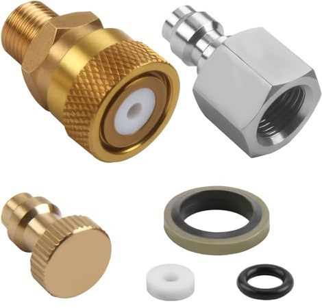 Kit adaptateur universel BSP à dégagement rapide de 1/8 pour fusils à air comprimé PCP, raccords de connecteur rapide, tuyau de compresseur d'air, déconnexion rapide, connecteurs de charge